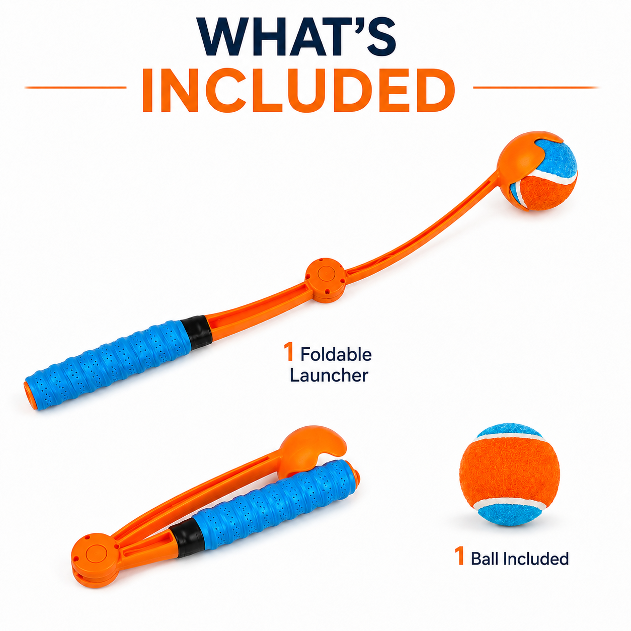 Foldable Handheld Ball Launcher for Dogs