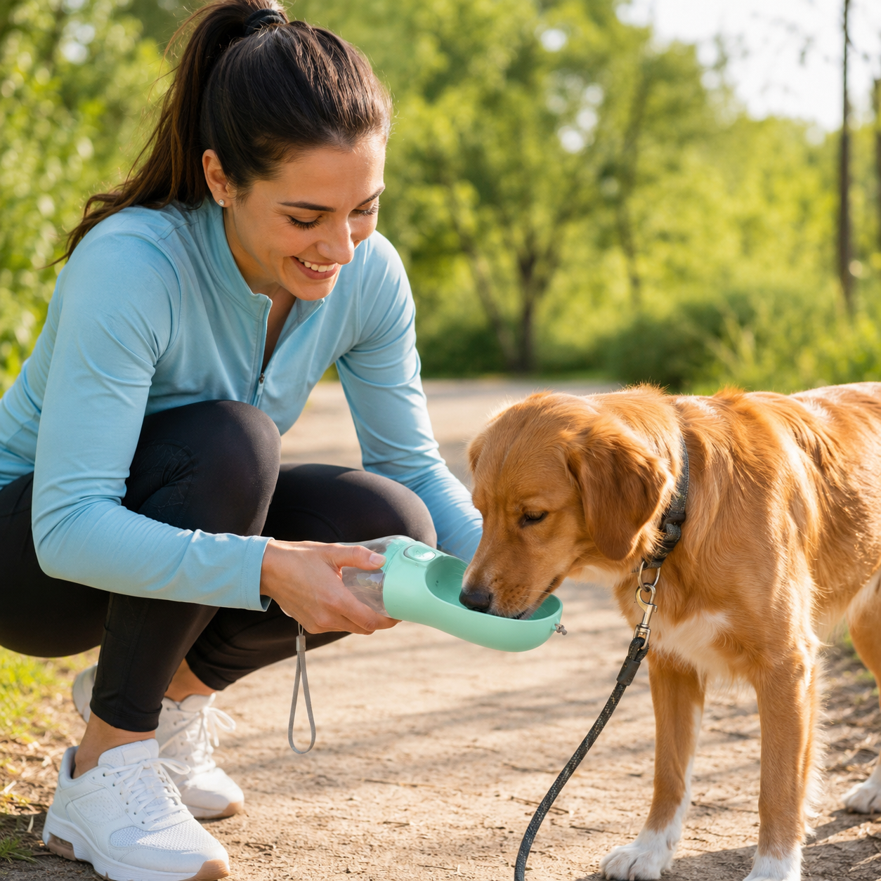 Portable Dog Water Bottle — Leak-Proof & BPA Free