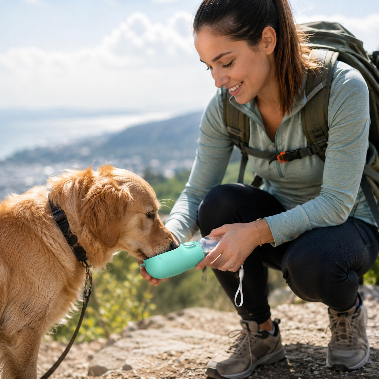 Portable Dog Water Bottle — Leak-Proof & BPA Free