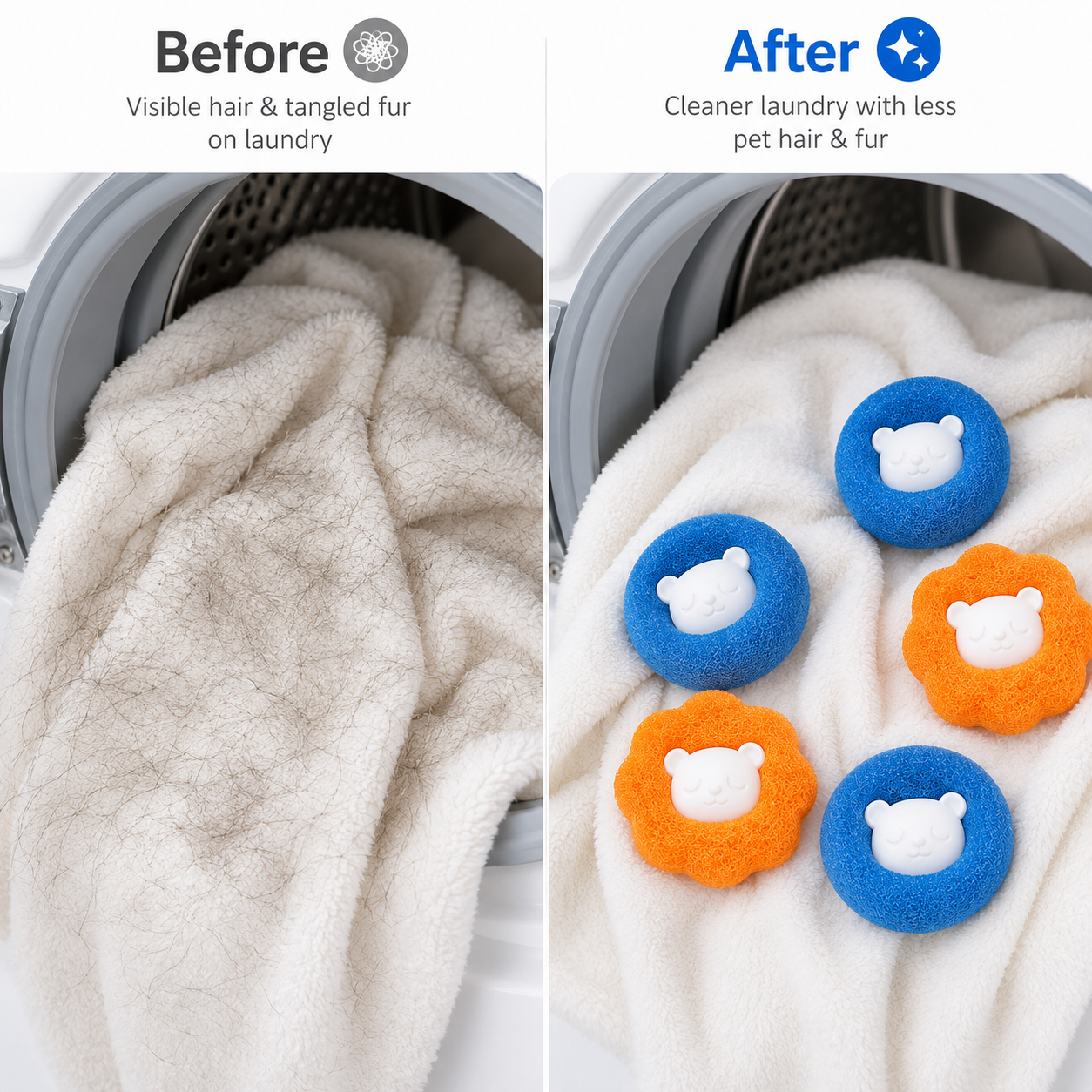 Reusable Pet Hair Remover Laundry Balls