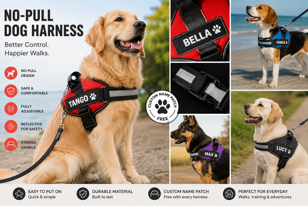 No-Pull Dog Harness - Comfortable, Secure & Easy to Fit